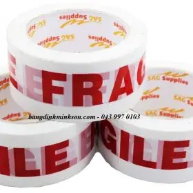 Băng dính in logo một màu