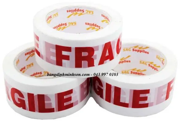 Băng dính in logo một màu